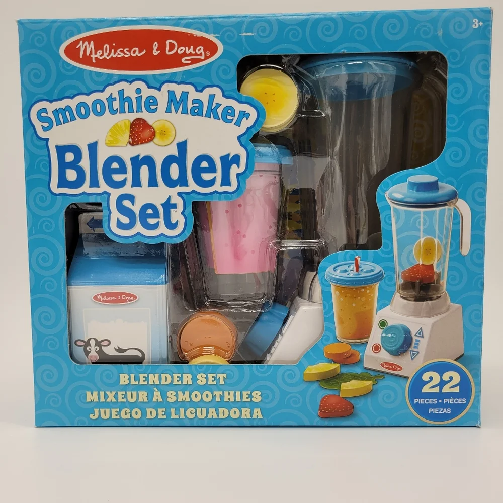 Melissa & Doug Smoothie Maker Blender Set 22 Pieces Imagnative Play Gift NEW